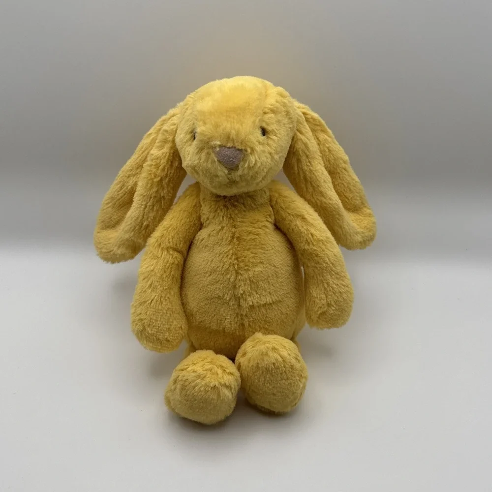 Jellycat Small Bashful Sunshine Yellow Bunny White Tail 8 Inch Retired